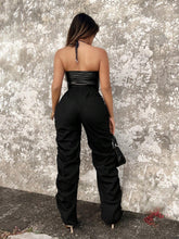 SXY Drawstring Waist Ruched Pants